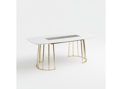 Table à manger table de cuisine de luxe en bois Table à manger nouveau style moderne blanche