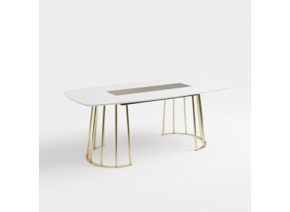 Table à manger table de cuisine de luxe en bois Table à manger nouveau style moderne blanche