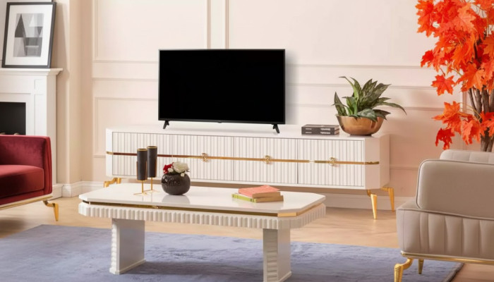 Table basse bahut 2 pièces salon table basse meuble table basse neuf blanc