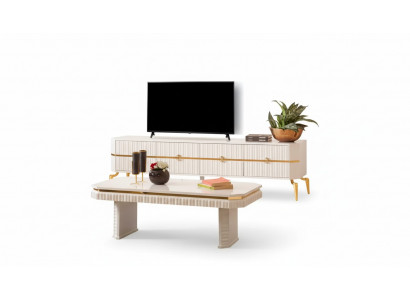 Table basse bahut 2 pièces salon table basse meuble table basse neuf blanc