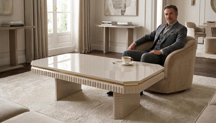 Table basse Salon Meuble Table Luxe Table d'appoint Design Moderne