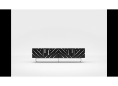 Meuble tv buffet Meubles modernes en bois de conception TV Lowboard du salon