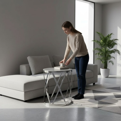 Salle de séjour Table basse Mobilier moderne Table de luxe Table d'appoint Design