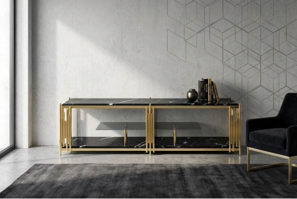 Living room TV Stand Modern Black TV Stand Wardrobe Furniture  Support TV de salon moderne, meuble télé noir, armoire.