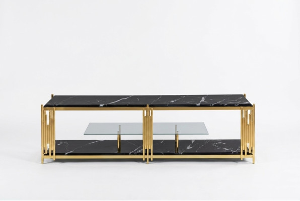 Living room TV Stand Modern Black TV Stand Wardrobe Furniture  Support TV de salon moderne, meuble télé noir, armoire.