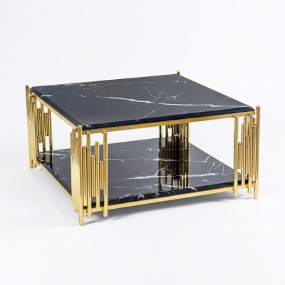 Table basse Salon Meubles Table Luxueuse Table d'appoint Noire Design