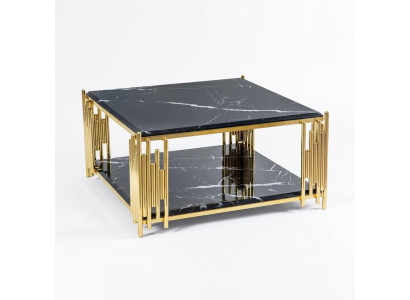Table basse Salon Meubles Table Luxueuse Table d'appoint Noire Design