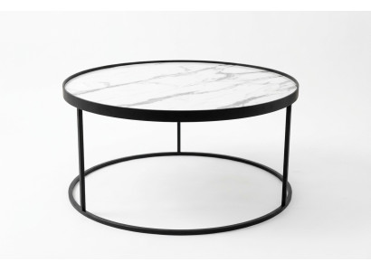 Table basse Mobilier de luxe Salon Table Table d'appoint Design Noire