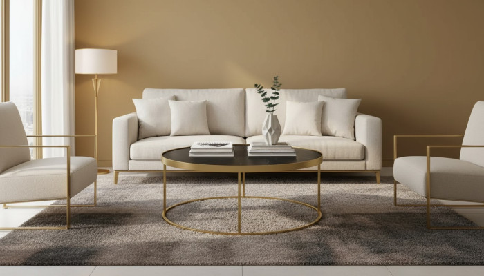 Table basse Table basse Table de salon Mobilier Design Matériau acier inoxydable
