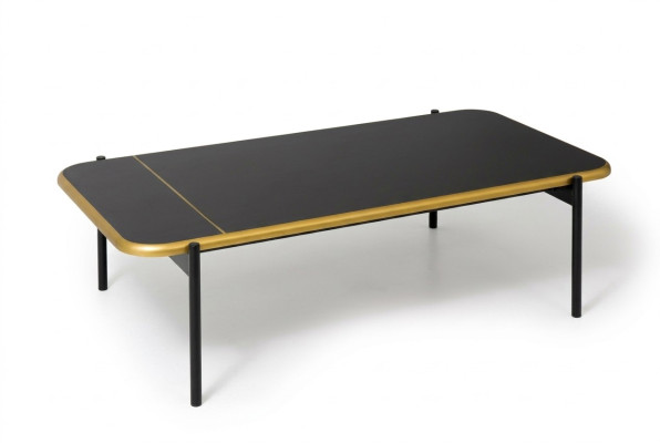Mobilier Table Luxe Moderne Table basse Bois Salon Design Noir