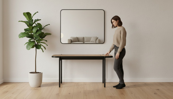 Table basse Mobilier Table Luxe nouveau brun Moderne Salon Design Bois