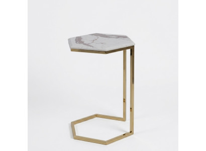 Table d'appoint Salon Mobilier Matériau Acier inoxydable or acier inoxydable Design