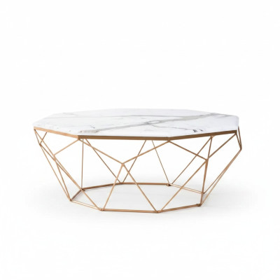 Table basse Mobilier Table hGold Luxe nouveau Design de salon moderne en métal