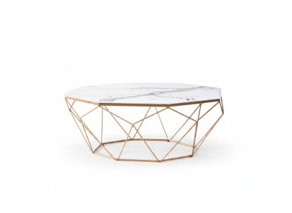Table basse Mobilier Table hGold Luxe nouveau Design de salon moderne en métal