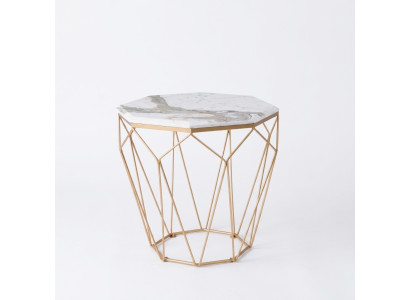 Table d'appoint Mobilier du salon Matériau Métal Blanc Design Moderne