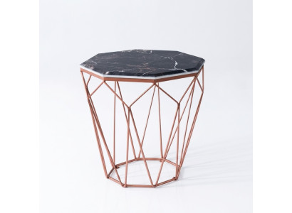 Table d'appoint Salon Mobilier de luxe Matériau Métal noir Design