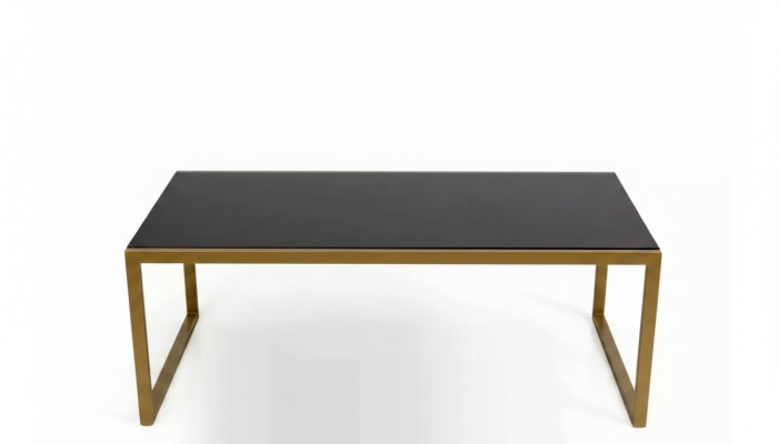 Table basse Table de salon Table de canapé Design en acier inoxydable Or Moderne