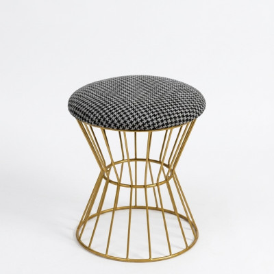 Tabouret Repose-pieds Cube Mobilier de Luxe Style de Design Lounge Club Tissu