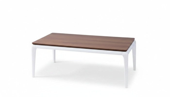 Table basse luxueuse Table de salon marron en bois de luxe nouveau design de luxe