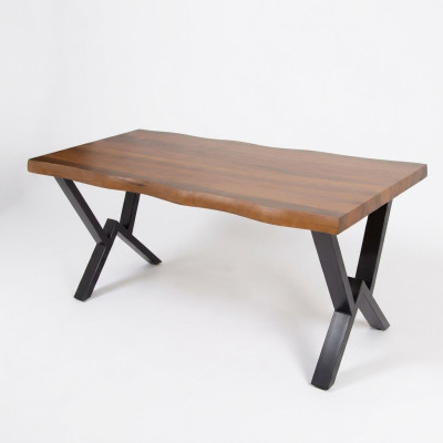 Salle à manger Table à manger Meubles de luxe Table de cuisine en bois neuve Marron Table moderne