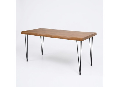 Salle à manger Table de salle à manger Mobilier de luxe Table de cuisine en bois neuve Table brune Moderne