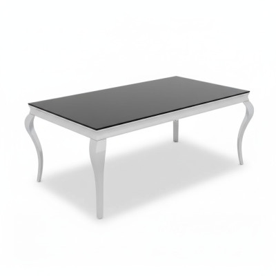 Table de salle à manger grise Table de salle à manger rectangulaire Tables de salle à manger de luxe Tables en bois