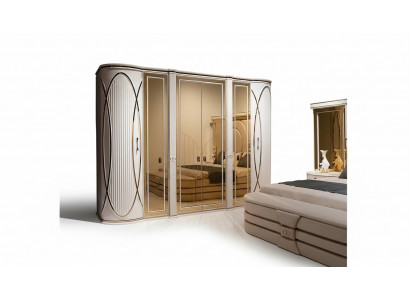 Garde-robe Chambre Blanche Matériau Bois Garde-robe en Bois Garde-robe