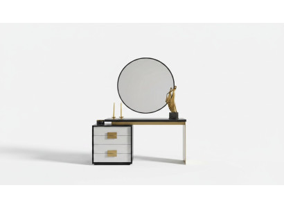 Chambre Ensemble Élégant Coiffeuse de Designer Miroir de Luxe 2 pièces