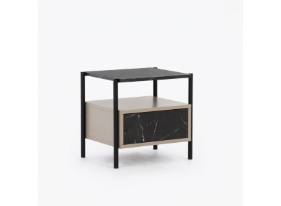 Conception de la chambre à coucher, console de nuit Designer en bois Table de chevet Mobilier noble.