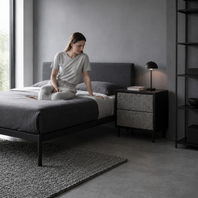 Table de chevet de chambre à coucher Designer Console de nuit Luxueux Meubles en bois neufs