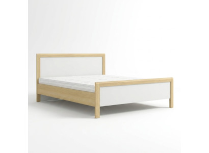 Lit double blanc moderne Chambre Lits Cadre en bois de haute qualité