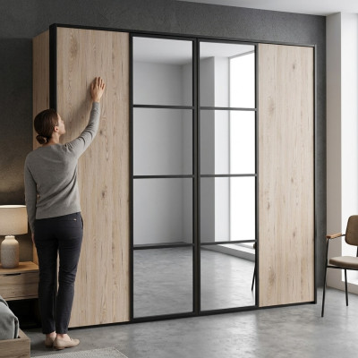 Grand armoire de chambre Armoires modernes Meubles en bois de luxe