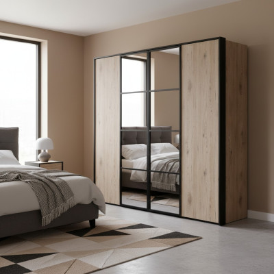 Grand armoire de chambre Armoires modernes Meubles en bois de luxe