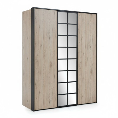 Armoire marron Mobilier de chambre moderne Armoires de designer nouvel