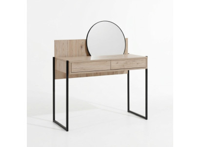 Miroir de coiffeuse marron Moderne Table de maquillage de luxe en bois Meubles