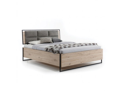 Lit de chambre moderne Lit en bois élégant Lit double luxueux