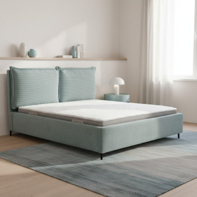 Grand lit de chambre Luxueux Lit Linge de lit Élégants Lits rembourrés