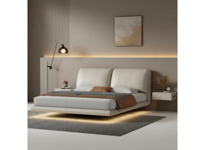 Murphy Bed Chambre Designer avec Cadre en Bois Mobilier Lit Double