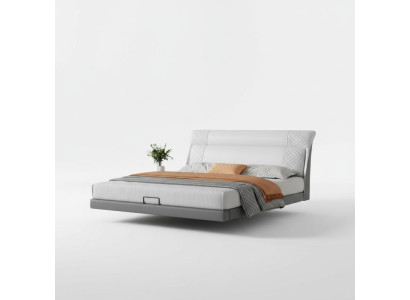 Chambre blanche Lit Designer Lits en cuir Lits textiles Lits doubles