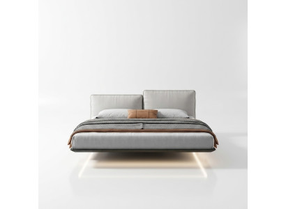 Murphy Bed Designer LED Moderne Chambre à coucher Lit double blanc