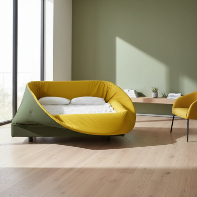 Chambre Lit Designer Mobilier neuf de luxe Matériau Bois