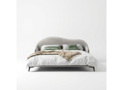 Textile gris Lit Chambre Lits Lits doubles de luxe Meubles élégants
