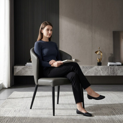 Chaise de salle à manger noire Chaises en bois élégantes pour salle à manger Meubles modernes