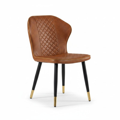 Salle à manger marron Chaise Moderne 1 place Designer Fauteuil une place