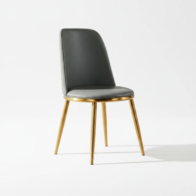 Chaise de salle à manger grise 1 place Fauteuils design moderne à un seul siège