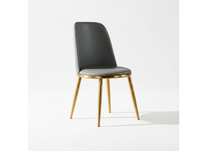 Chaise de salle à manger grise 1 place Fauteuils design moderne à un seul siège