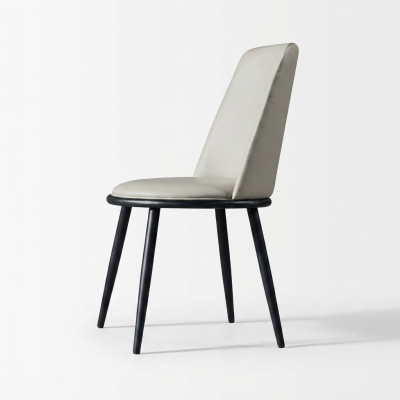 Mobilier de salle à manger Chaise élégante Rembourrage de luxe Bois de designer Siège simple