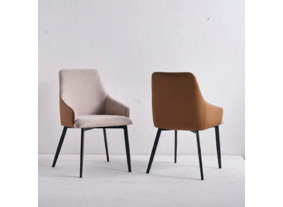 Chaise de salle à manger marron clair chaise de cuisine cadre en acier inoxydable chaises en bois