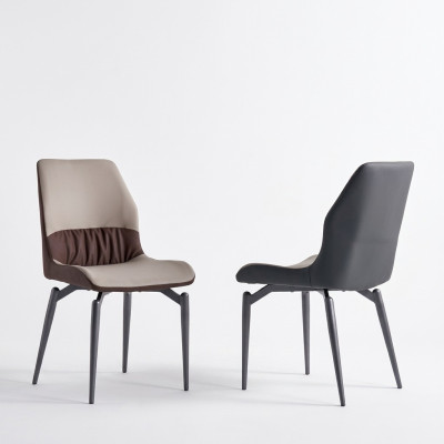 Chaises beige d'une place sans accoudoirs Chaises de salle à manger Mobilier de cuisine