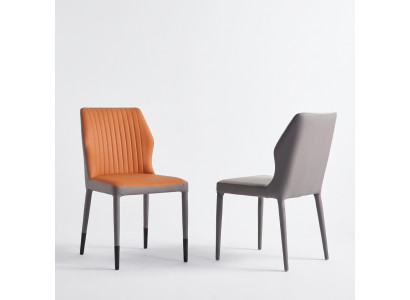 Chaises de salle à manger en fauteuil marron, chaise rembourrée, fauteuil une place, chaises en bois de luxe